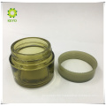 Frosted green glass cosmetic jar 100g 20g 50g cosmetic cream container